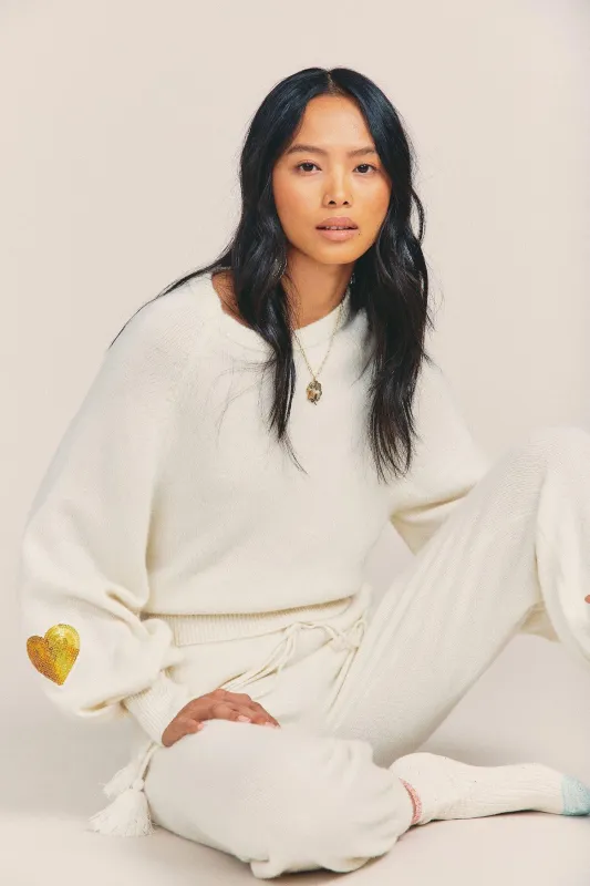 Ashland Pullover Cream made by LoveShackFancy