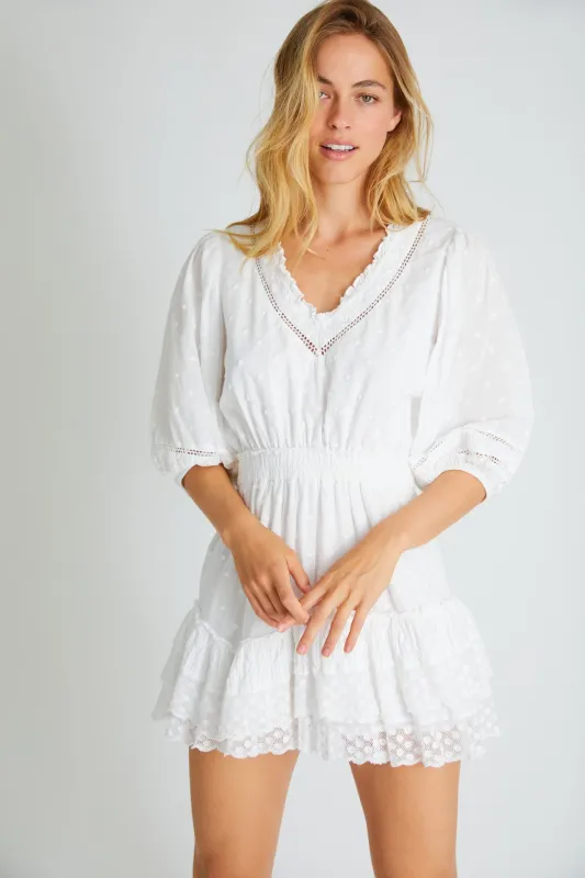 Adley Dress White sold by Sand Dollar