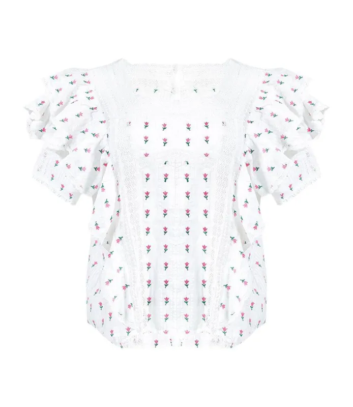 Abella Top Garden Multi made by LoveShackFancy