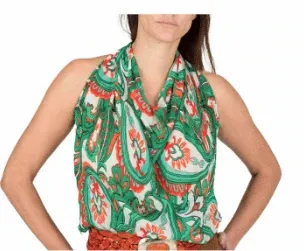 Scarf Georgia Turquoise sold by Sand Dollar product image thumbnail 2