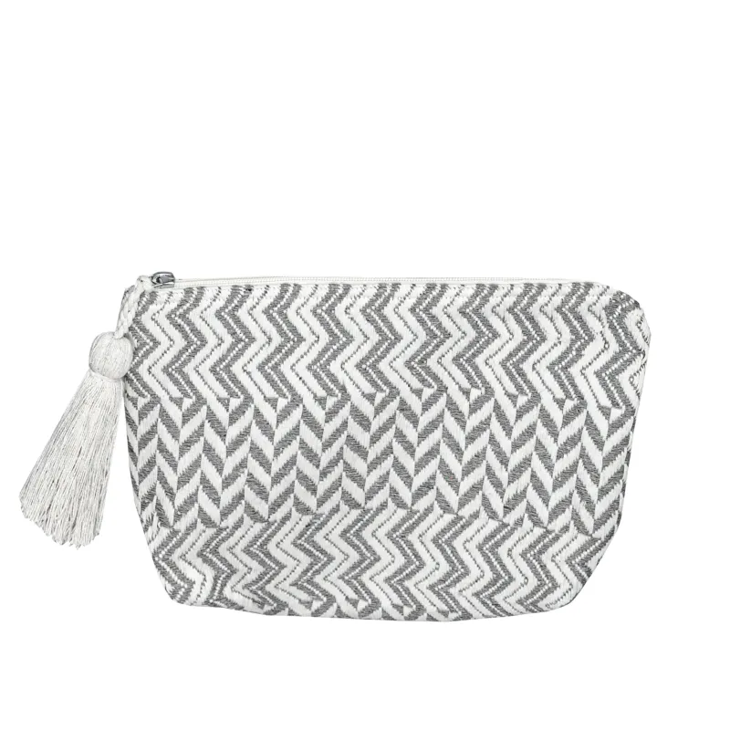 Off White Grey Pouch made by Sand Dollar