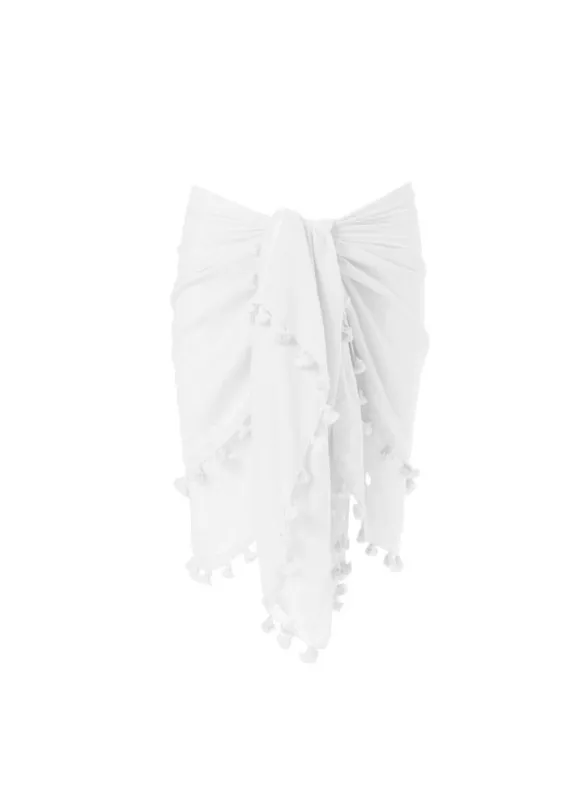 Melissa Odabash Pareo White made by Melissa Odabash