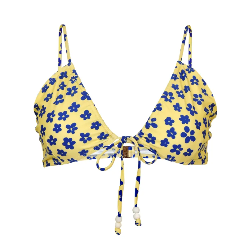 Shae Bikini Top Gita Floral Blue made by Faithfull the Brand