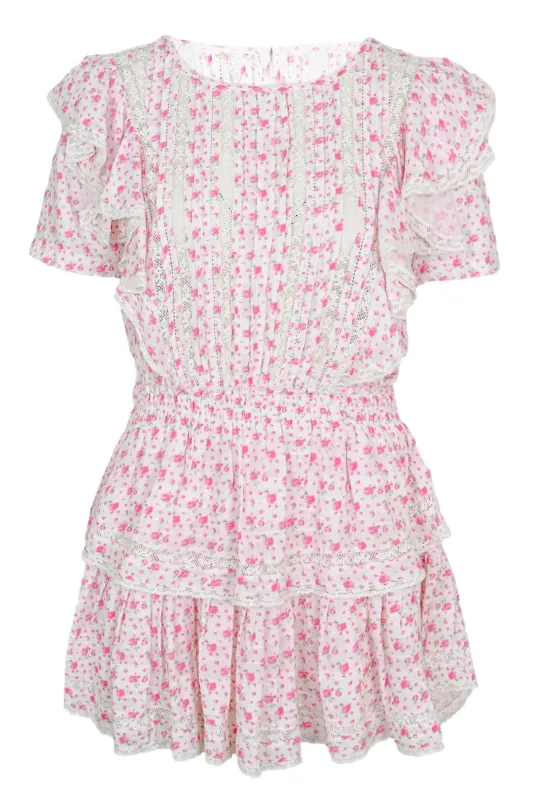 Natasha Dress Poppy Pink made by LoveShackFancy