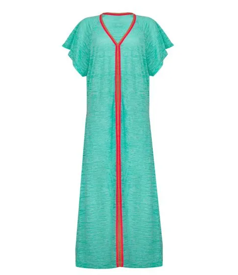 Turquoise Beach Cover Up - Inca Abaya Mint sold by Sand Dollar product image thumbnail 2
