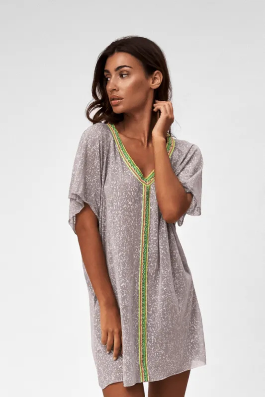 Grey Beach Cover Up - Mini Abaya Grey made by Pitusa