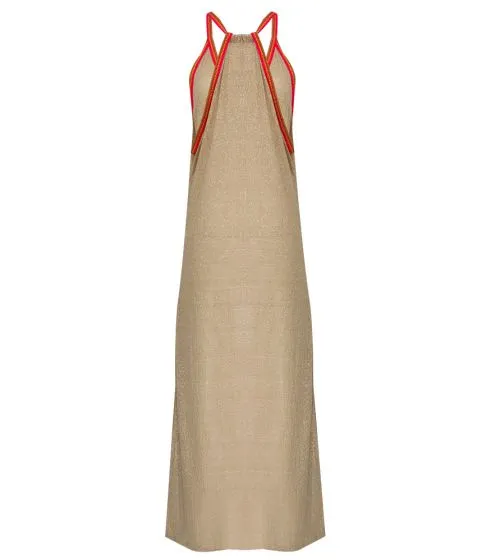 Khaki Beach Cover Up - Inca Sundress Beige sold by Sand Dollar product image thumbnail 3