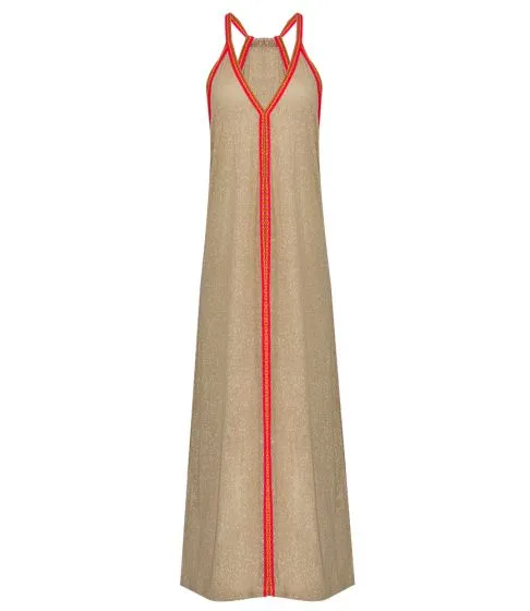 Khaki Beach Cover Up - Inca Sundress Beige sold by Sand Dollar product image thumbnail 2