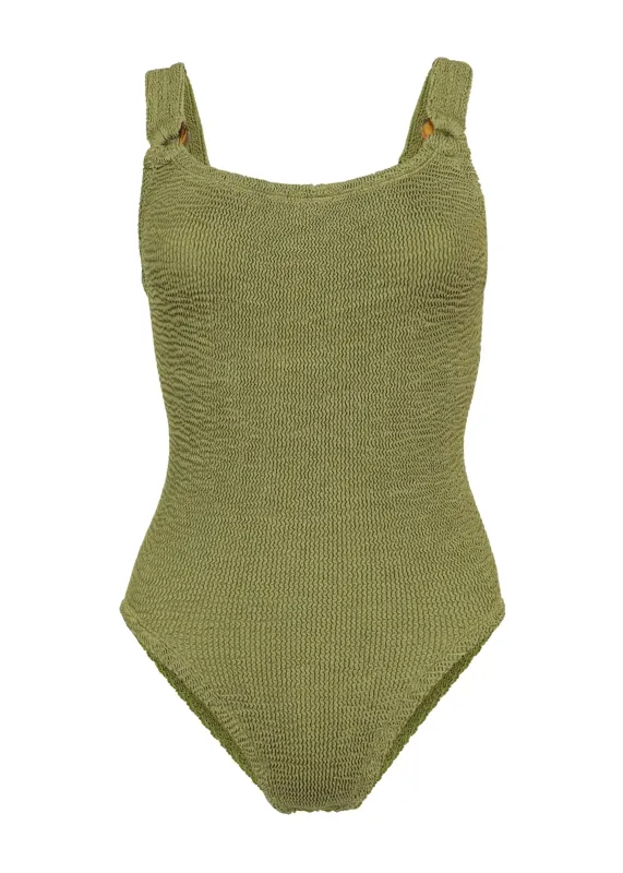 Domino One Piece Metallic Moss made by Hunza G