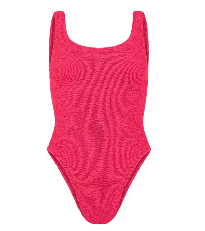 Classic Square Neck Swim Hot Pink sold by Sand Dollar