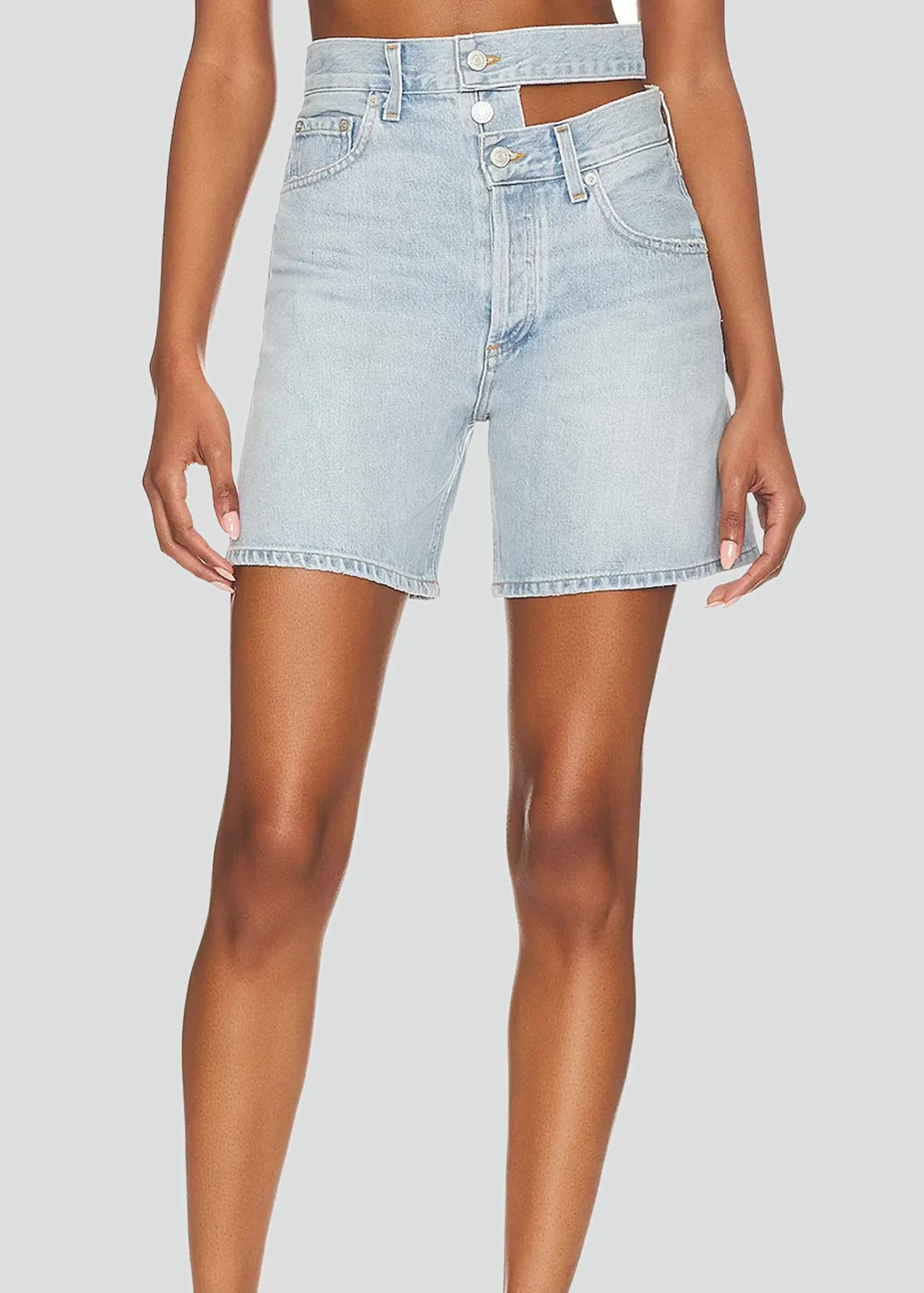 Womens Premium Denim Short - Broken Waistband Short Attempt sold by Sand Dollar
