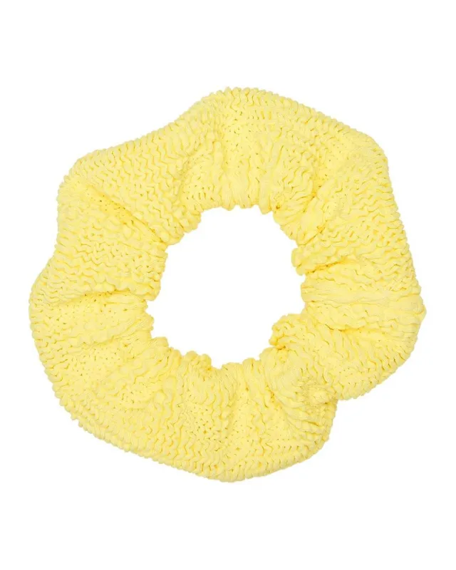 Yellow Scrunchie in Crinkle made by Hunza G