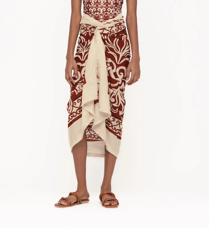 Cotton Beach Cover Up in Brown sold by Sand Dollar