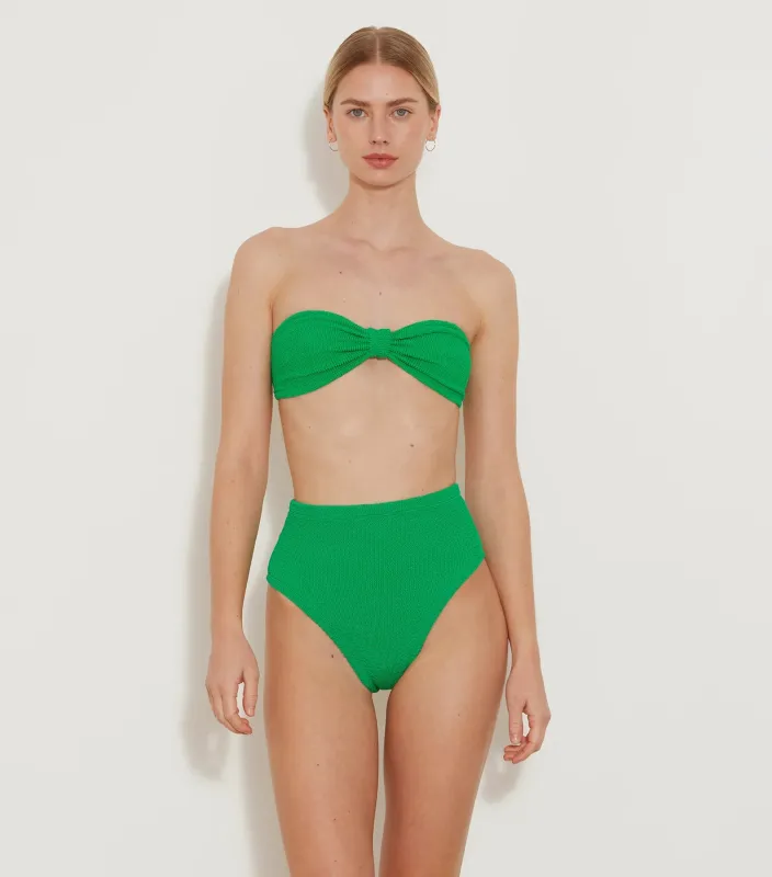 Hunza G Green Bandeau Bikini Set - Ruby Bikini sold by Sand Dollar