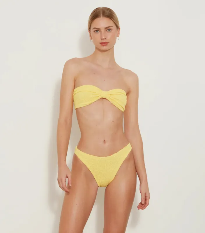 Yellow Bikini Set with Bandeau Top - Jean Bikini sold by Sand Dollar