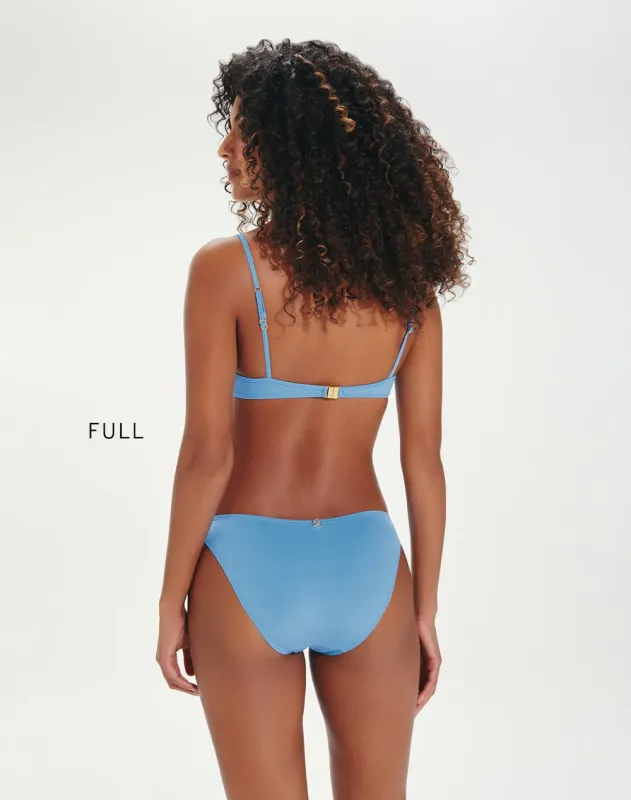 Solid Basic Bikini Bottom Full Blue made by Vix