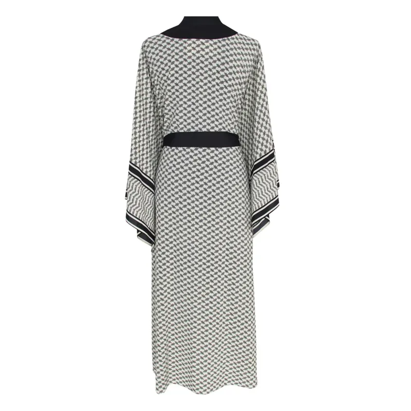 Desert Tribe Long Kimono Black sold by Sand Dollar