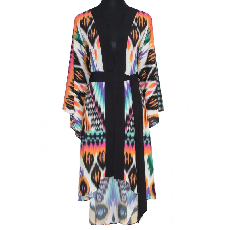 Tribal Orange Apache Long Kimono Love sold by Sand Dollar product image thumbnail 2