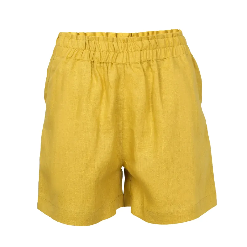 Pear Linen Shorts made by Sand Dollar