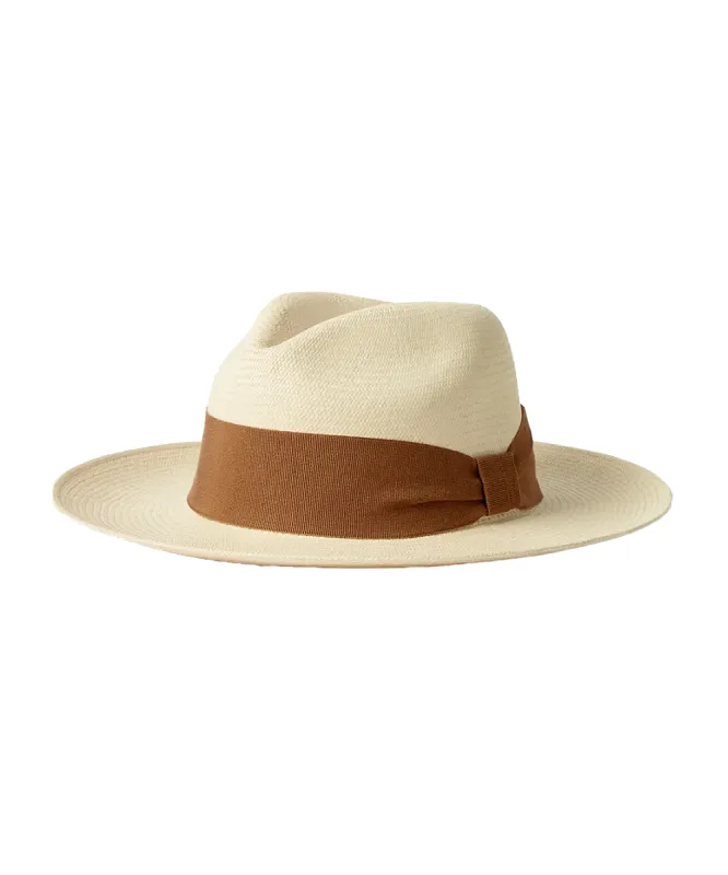 Rafael Panama Hat Wide Ribbon Terracotta sold by Sand Dollar