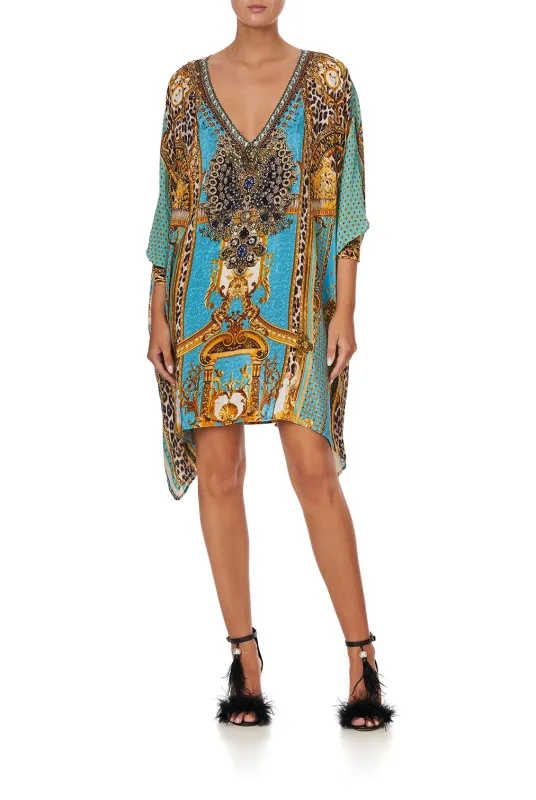 Short Kaftan With Cuff Dripping In Decadence sold by Sand Dollar