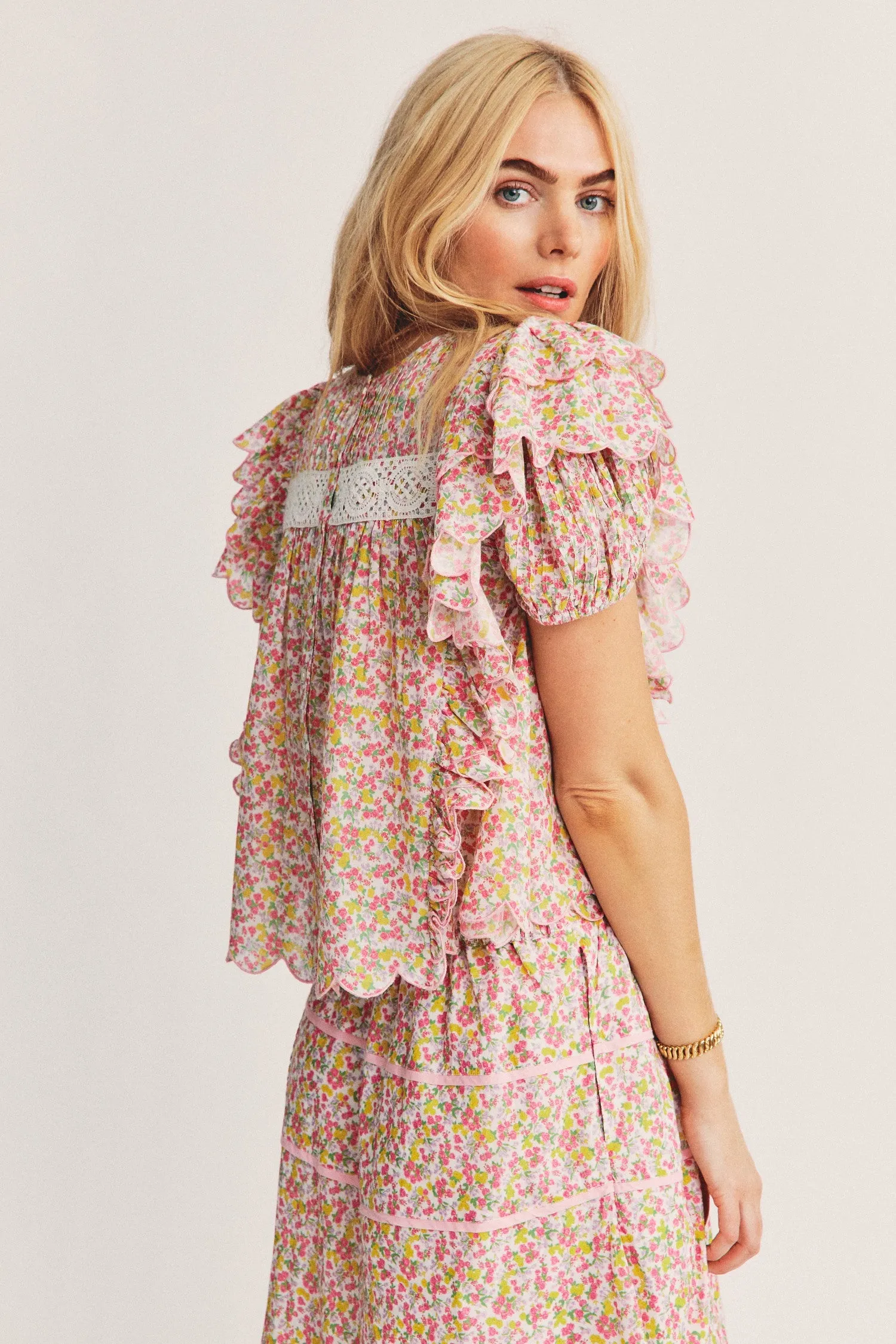 Womens Ditsy Floral Top sold by Sand Dollar product image thumbnail 3