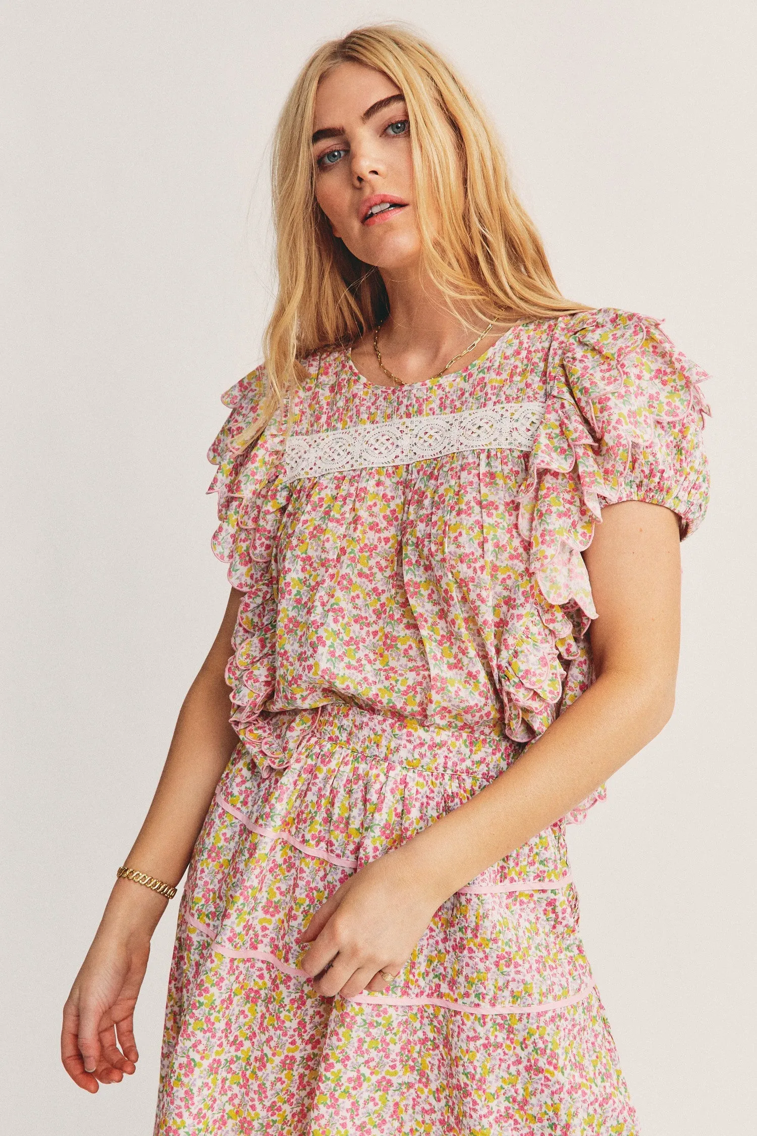 Womens Ditsy Floral Top sold by Sand Dollar