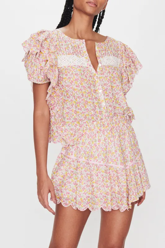 Designer Mini Skirt in Floral Print sold by Sand Dollar