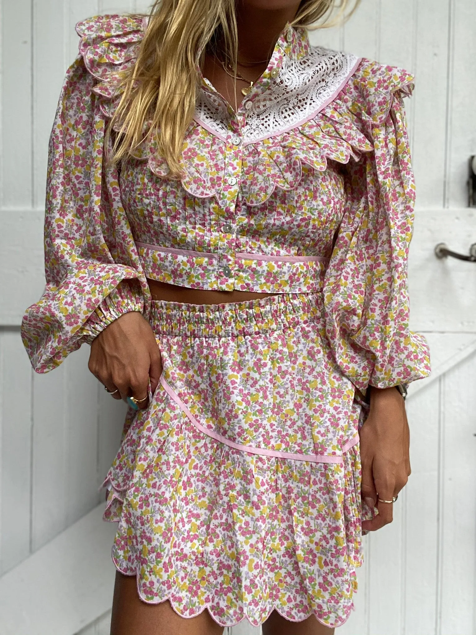 Designer Mini Skirt in Floral Print sold by Sand Dollar product image thumbnail 2