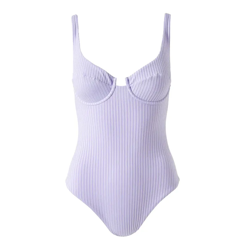 Underwire One Piece Swimsuit in Lavender - Sanremo made by Melissa Odabash