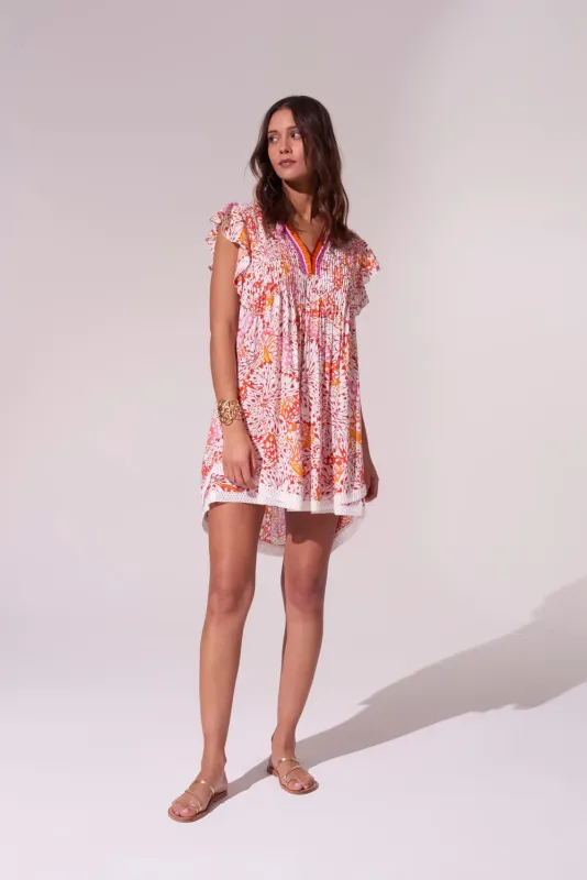 V Mini Dress with Print sold by Sand Dollar