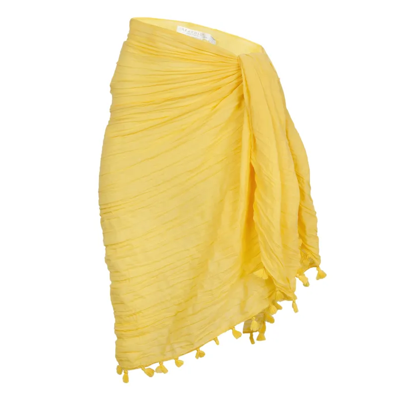 Beach Edit Cotton Gauze Sarong Tuscan Suns made by Seafolly