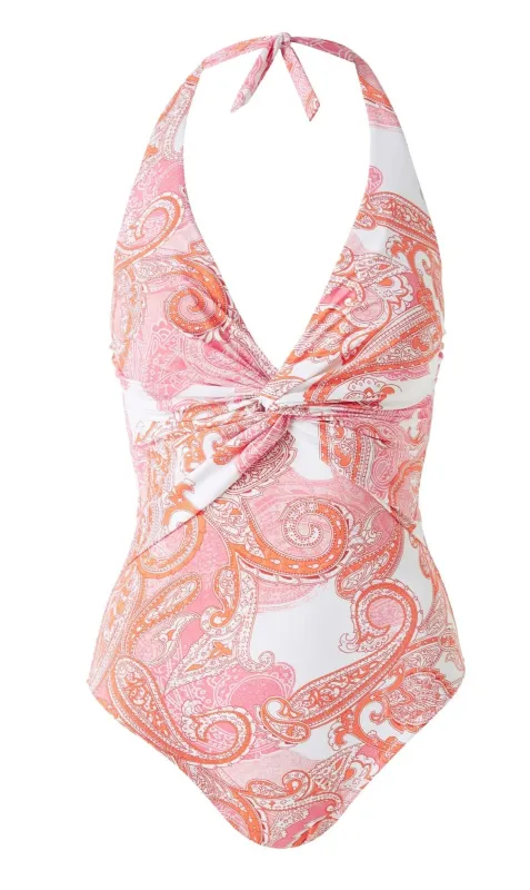 Designer Paisley One Piece Swimsuit made by Melissa Odabash