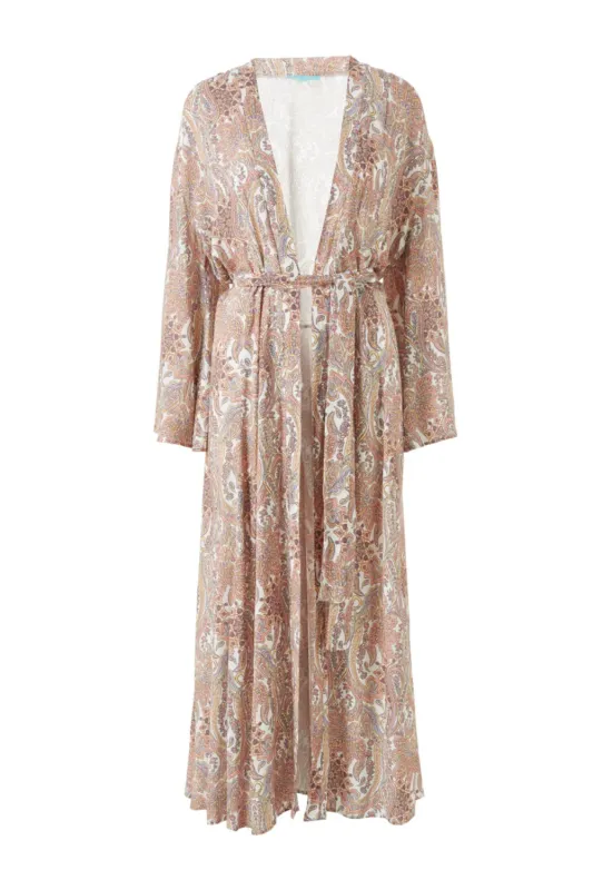 Paisley Print Maxi Beach Kaftan - Marianna Boho Maxi Kaftan made by Melissa Odabash