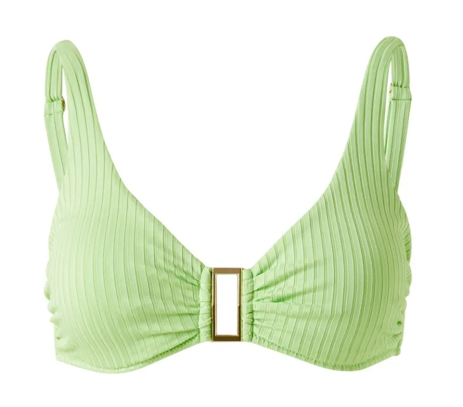 Underwire Bikini Top in Lime sold by Sand Dollar