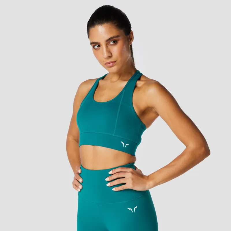 Hera Performance Sports Bra Teal made by Sand Dollar