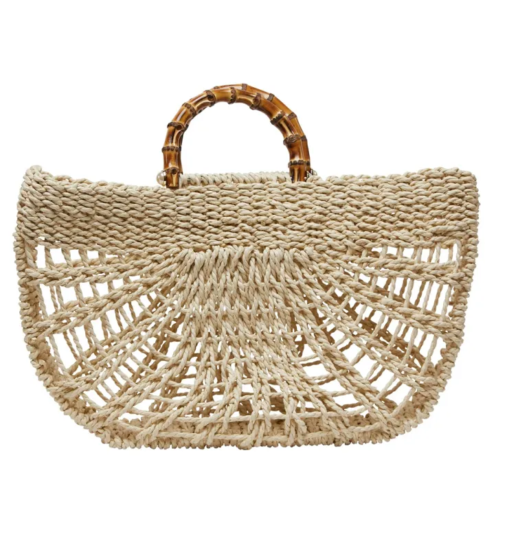 Charlotte Hand Bag Cream made by Sand Dollar
