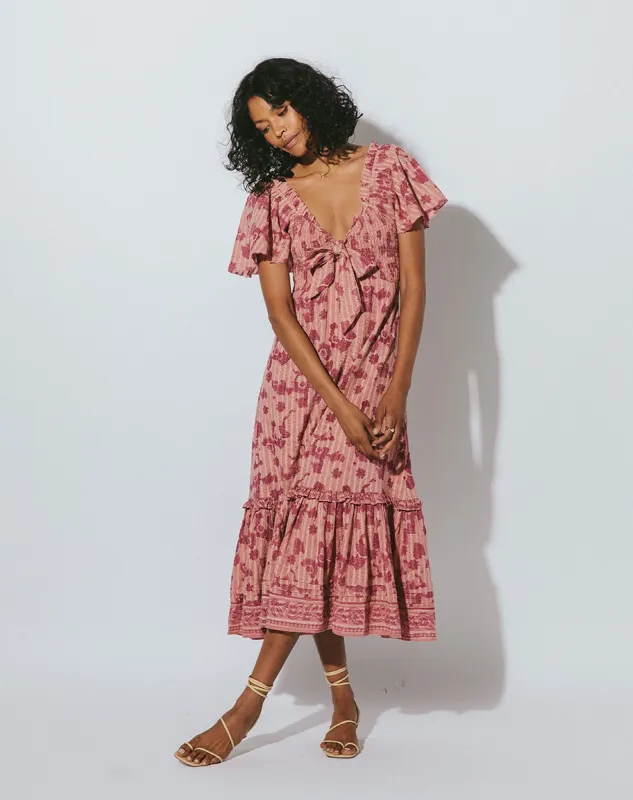 Ashlyn Midi Dress Batik Print made by Cleobella