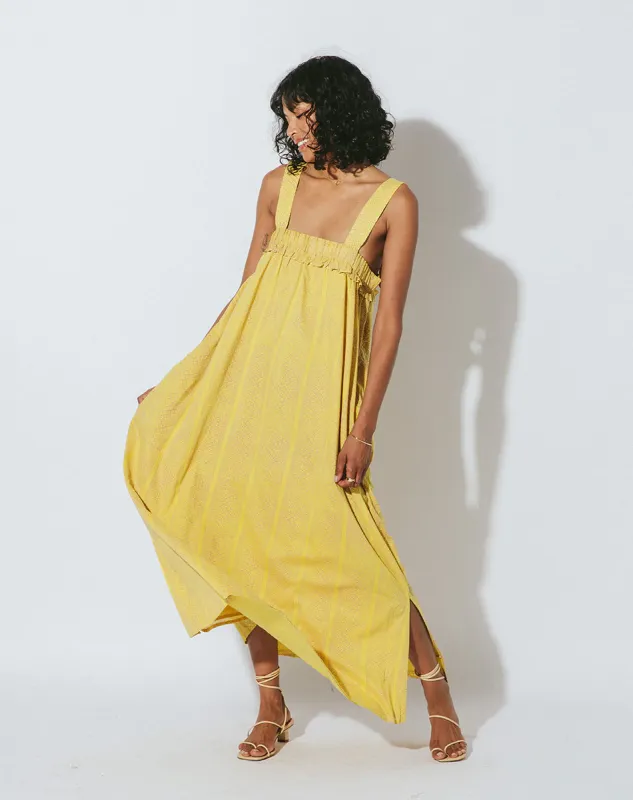 Melani Ankle Dress Camellia Print made by Cleobella