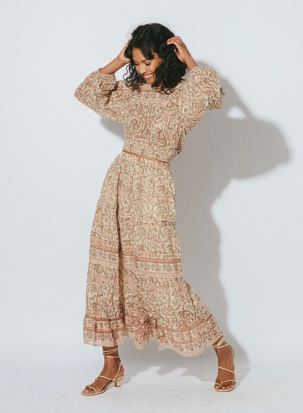 Jade Midi Skirt Zinnia Print sold by Sand Dollar product image thumbnail 2