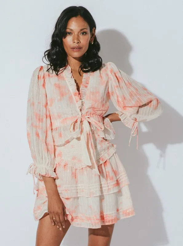 Heidi Blouse & Amber Mini Skirt Cloud made by Cleobella