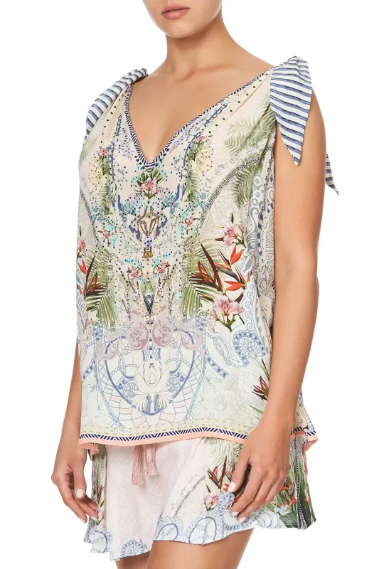 Scarf Tie Top sold by Sand Dollar