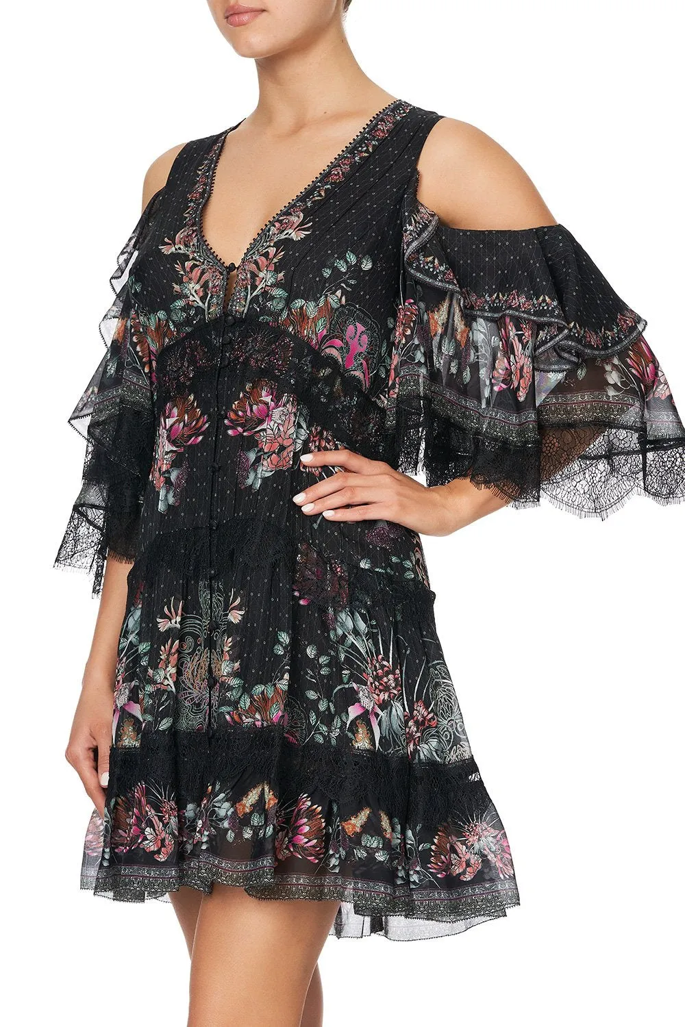 Button Up Dress With Lace Insert sold by Sand Dollar product image thumbnail 5