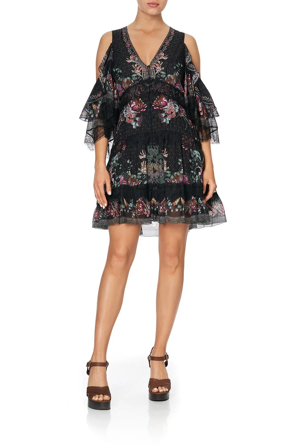 Button Up Dress With Lace Insert sold by Sand Dollar product image thumbnail 2