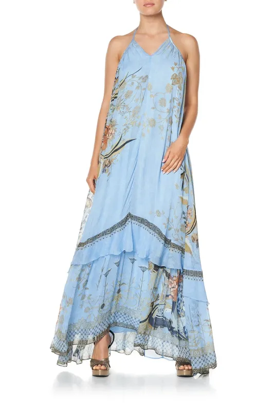 Keyhole Neck Long Dress Fairy Fountain sold by Sand Dollar