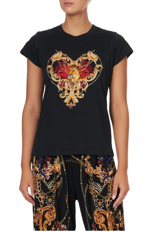 Slim Fit Round Neck T-Shirt A Night In The 90's sold by Sand Dollar