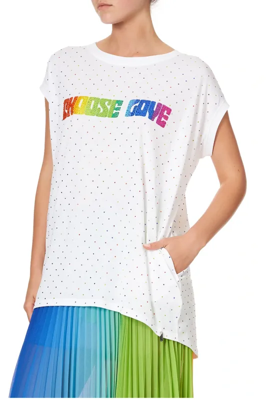 Extended Sleeve Tee Coming Down From Cosmos sold by Sand Dollar