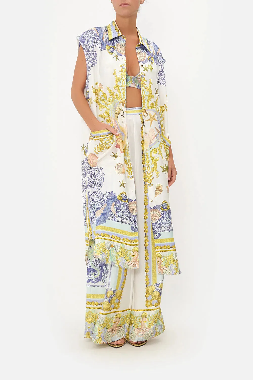 Midi Tunic Shirt Dress Star Of The Sea sold by Sand Dollar product image thumbnail 4