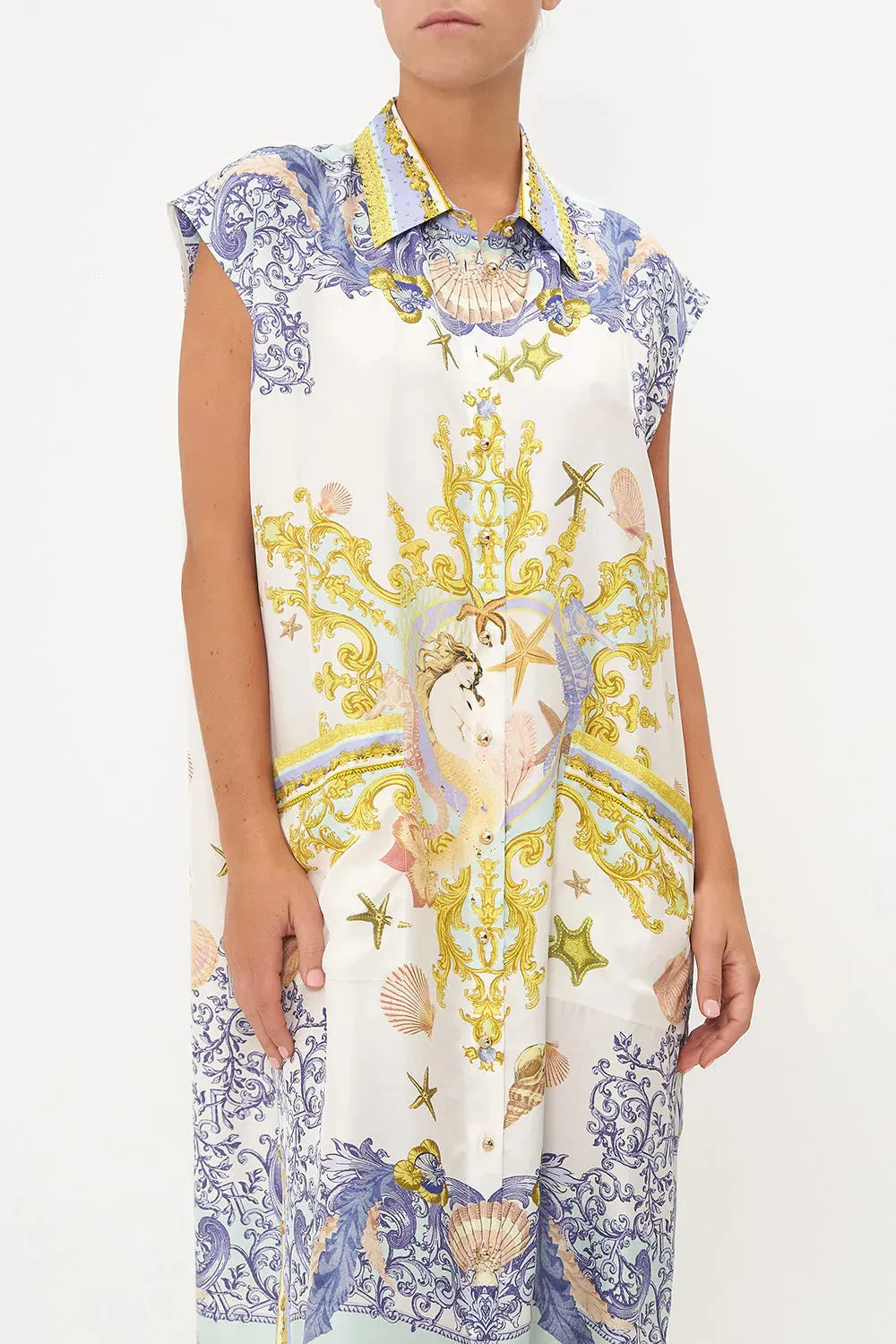 Midi Tunic Shirt Dress Star Of The Sea sold by Sand Dollar product image thumbnail 5