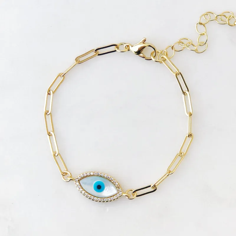 Blue Evil Eye Bracelet made by Sand Dollar